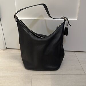 Vintage Coach Legacy West 9823 Black Leather Hobo Bag